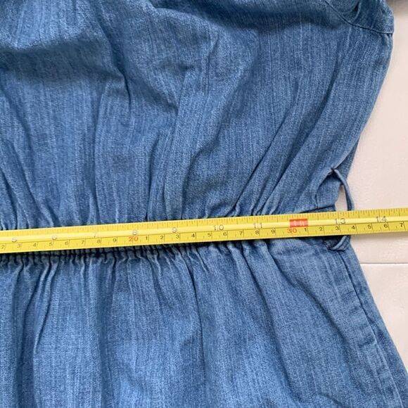 J.Crew Cotton Off Shoulder Elastic Waist Midi Summer Dress Size 2 - Picture 5 of 10